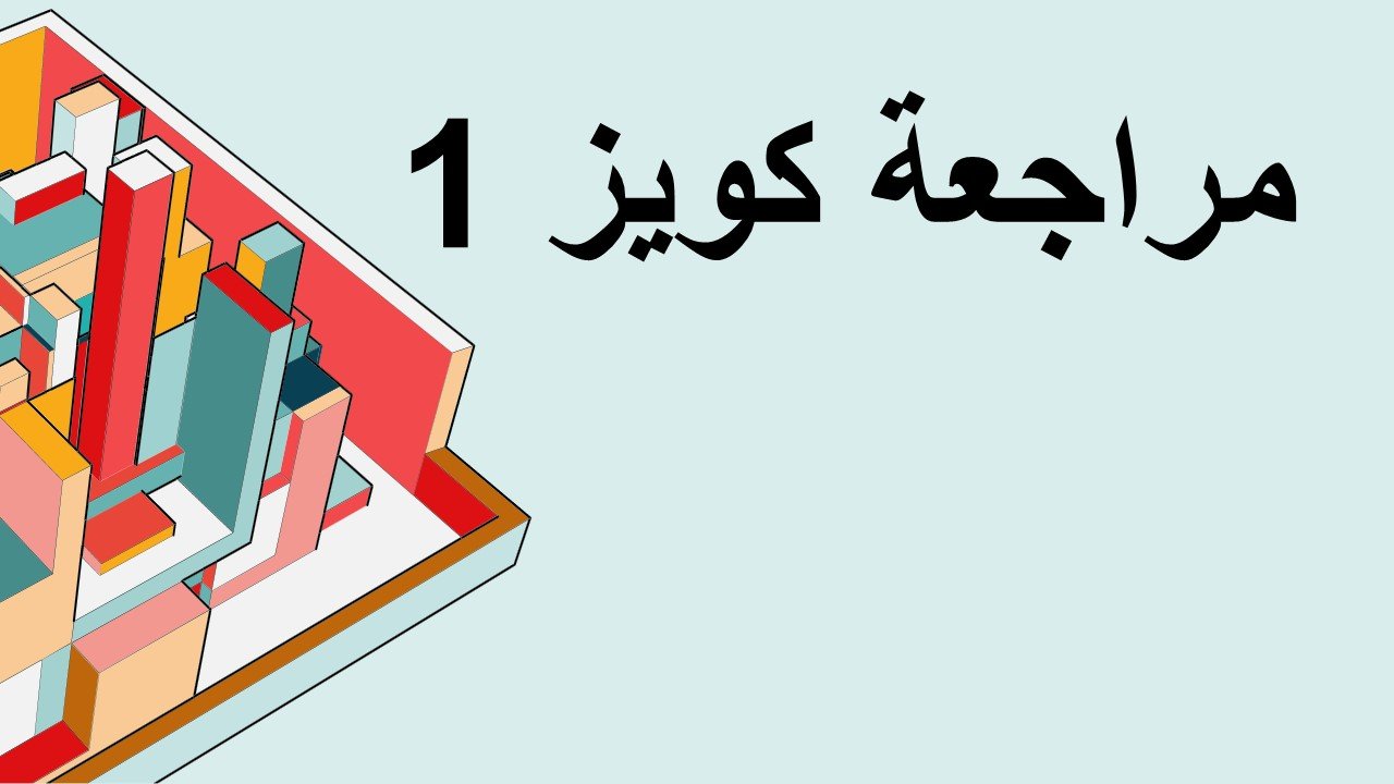 MATH 001 باقة مراجعة كويز 1